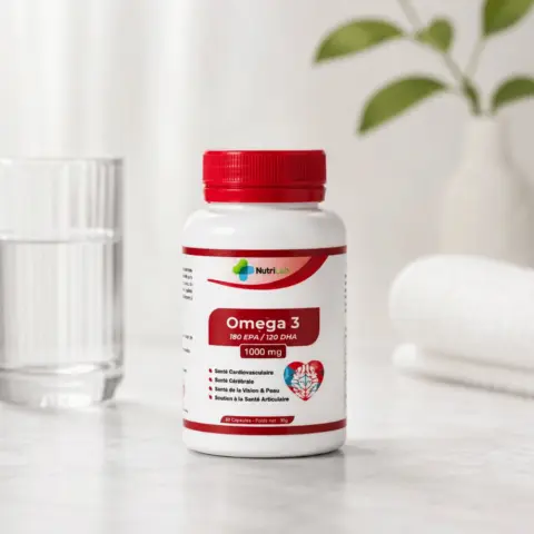 Oméga 3 1000 mg – 180 EPA / 120 DHA | 60 Capsules